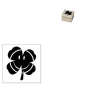 Feestelijk Iers klaverblad ontwerp Rubberstempel (Gestempeld)