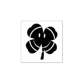 Feestelijk Iers klaverblad ontwerp Rubberstempel (Afrduk)