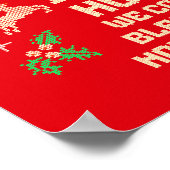 Feestelijk "In dit huis tellen we zegeningen" Poster (Hoek)