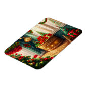 Feestelijk ingerichte kamer, traditionele kerst magneet (Linkerzijde)