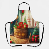 Feestelijk ingerichte kamer, traditionele kerst schort (Voorkant)