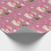 Feestelijk inpakpapier met vakantie-iconen (Hoek)