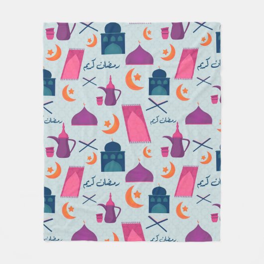 Feestelijk islamitisch ramadanontwerp fleece deken (Voorkant)