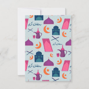 Feestelijk islamitisch ramadanontwerp kaart