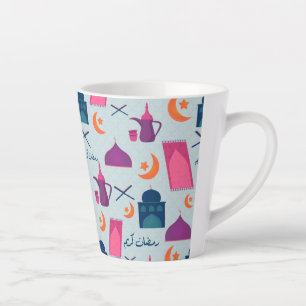 Feestelijk islamitisch ramadanontwerp latte mok