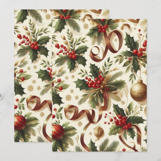 feestelijk kaart (Voorkant / Achterkant)