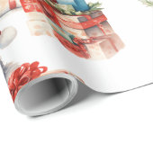 Feestelijk kattenkerstinpakpapier cadeaupapier (Rol Hoek)