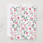 Feestelijk Kerst Baby shower Bedankkaart (Voorkant)