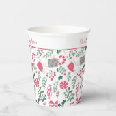 Feestelijk Kerst Baby shower Papieren Bekers (Rechts)