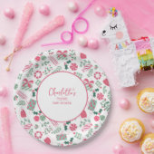 Feestelijk Kerst Baby shower Papieren Bordje (Feest)