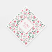 Feestelijk Kerst Baby shower Servet (Hoek)