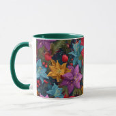 Feestelijk Kerst Botanic Patroon Mok (Links)