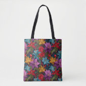 Feestelijk Kerst Botanic Patroon Tote Bag (Voorkant)