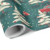 Feestelijk kerst inpakpapier (Rol Hoek)