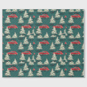 Feestelijk kerst inpakpapier (Vlak)