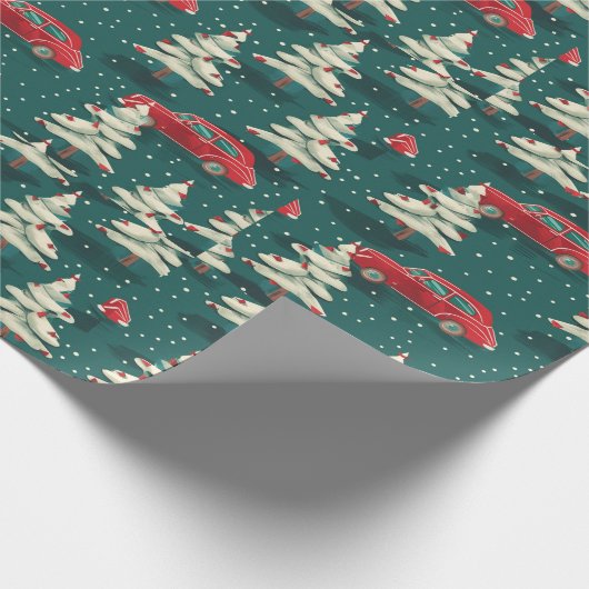 Feestelijk kerst inpakpapier (Hoek)