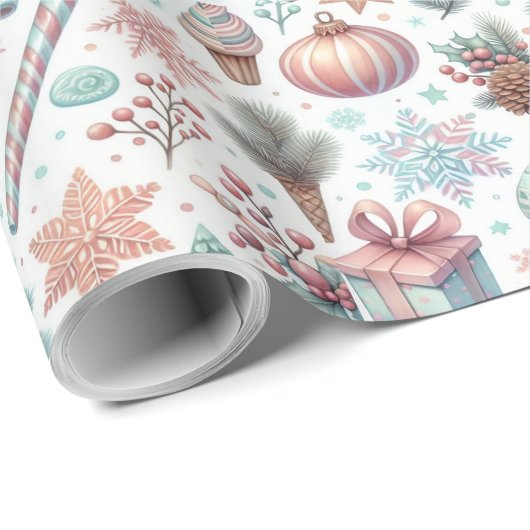 Feestelijk kerst inpakpapier (Rol Hoek)