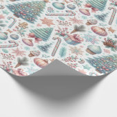 Feestelijk kerst inpakpapier (Hoek)