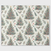 Feestelijk kerst inpakpapier (Vlak)