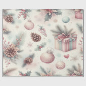 Feestelijk kerst inpakpapier (Vlak)