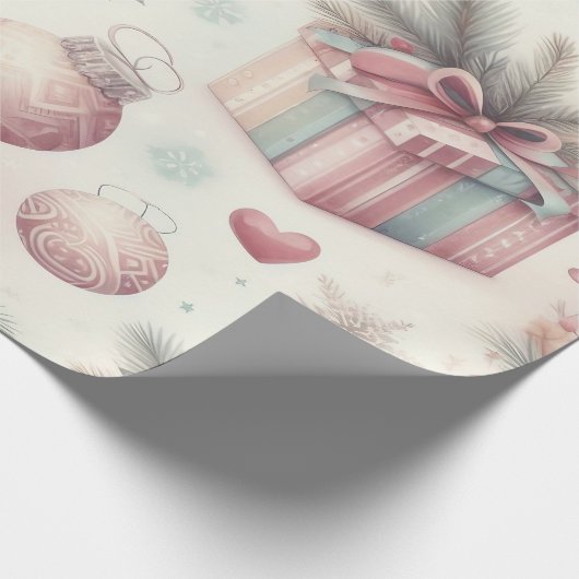 Feestelijk kerst inpakpapier (Hoek)