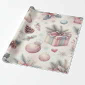 Feestelijk kerst inpakpapier (Uitgerold)