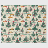 Feestelijk kerst inpakpapier (Vlak)