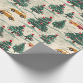 Feestelijk kerst inpakpapier (Hoek)