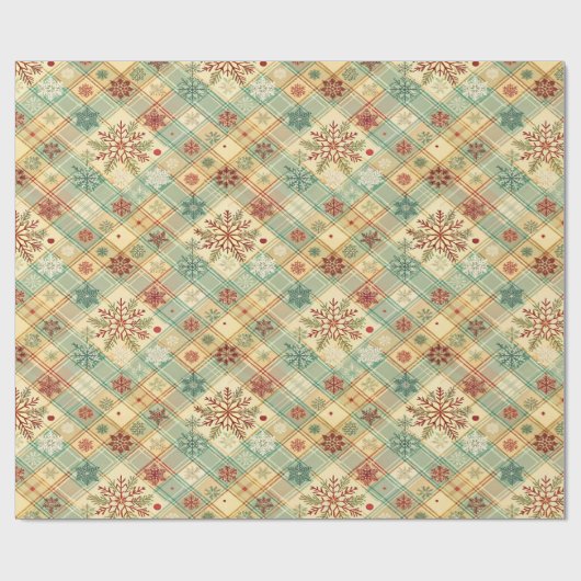 Feestelijk kerst inpakpapier (Vlak)