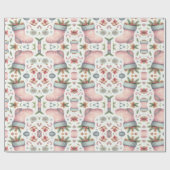 Feestelijk kerst inpakpapier (Vlak)