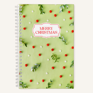 Feestelijk Kerst Mistletoe Spiral Notitieboek
