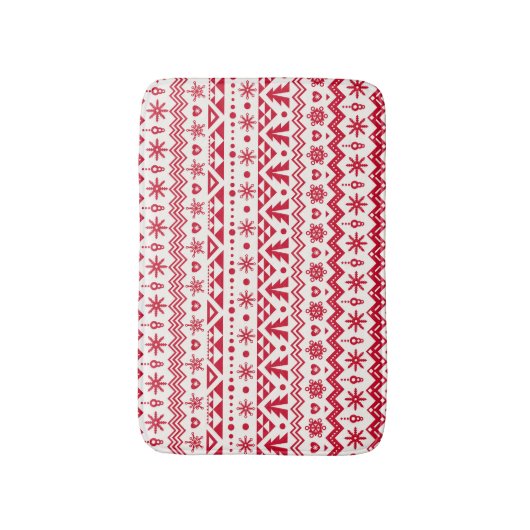 Feestelijk Kerst naadloos patroon. Badmat (Voorkant Verticaal)