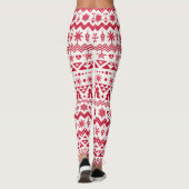 Feestelijk Kerst naadloos patroon. Leggings (Achterkant)