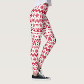 Feestelijk Kerst naadloos patroon. Leggings (Rechts)