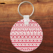Feestelijk Kerst naadloos patroon. Sleutelhanger (Voorkant)