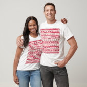 Feestelijk Kerst naadloos patroon. T-shirt (Unisex)