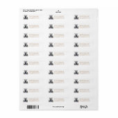 Feestelijk Kerst Nieuw Thuis Retouradres Etiket (Full Sheet)