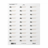 Feestelijk Kerst Nieuw Thuis Retouradres Etiket (Full Sheet)