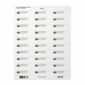 Feestelijk Kerst Nieuw Thuis Retouradres Etiket (Full Sheet)