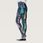 Feestelijk Kerst Nieuwjaar Patroon Leggings (Links)