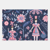 Feestelijk Kerst Notenkraker thema patroon Inpakpapier Vel (Voorkant 2)