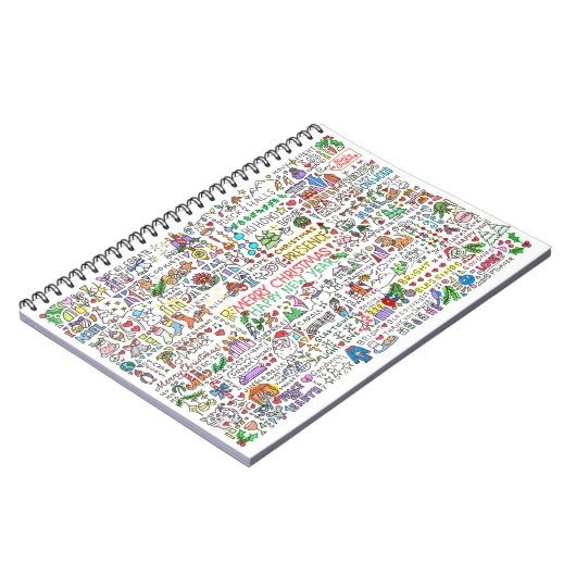 Feestelijk Kerst Notitieboek (Linkerzijde)