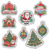 Feestelijk Kerst sticker Collectie (Voorkant)