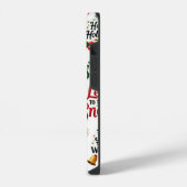 Feestelijk Kerst sticker Collectie – grillig H iPhone Hoesje (Linkerkant)