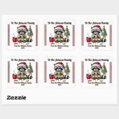 Feestelijk Kerst sticker voor cadeaus (Vel)