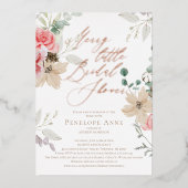 Feestelijk Kerst Vrijgezellenfeest – Elegant & Fun Folie Uitnodiging (Voorkant)