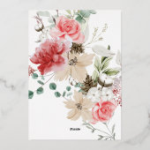 Feestelijk Kerst Vrijgezellenfeest – Elegant & Fun Folie Uitnodiging (Achterkant)