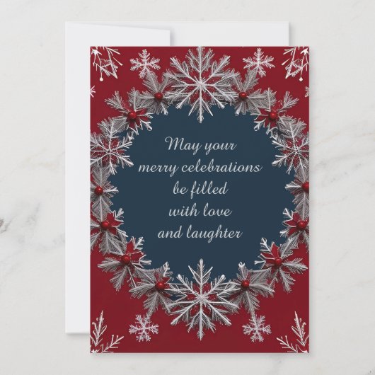 Feestelijk Kerst wenskaart Feestdagenkaart (Voorkant)