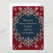 Feestelijk Kerst wenskaart Feestdagenkaart (Voorkant / Achterkant)