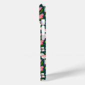 Feestelijk kerst-winterpatroon in groen Case-Mate iPhone case (Achterkant / Links)